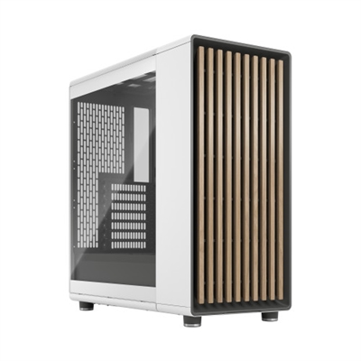 Fractal-Design FD-C-NOR1C-04 Fractal Design North. Tipo: PC, Color del producto: Blanco, Formas de factor de tarjeta madre soportadas: ATX, micro ATX, Mini-ITX. Factores de forma de la fuente de alimentación compatibles: ATX. Ventiladores frontales instalados: 2x 140 mm, Diámetro de ventiladores frontales soportados: 120,140 mm, Diámetro de ventiladores traseros soportados: 120 mm. Tamaños de disco duro soportados: 2.5,3.5. Ancho: 215 mm, Profundidad: 447 mm, Altura: 469 mm