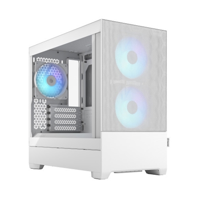 Fractal-Design FD-C-POR1M-01 Fractal Design Pop Mini Air. Tipo: PC, Color del producto: Blanco, Formas de factor de tarjeta madre soportadas: micro ATX, Mini-ITX. Factores de forma de la fuente de alimentación compatibles: ATX. Ventiladores frontales instalados: 2x 120 mm, Diámetro de ventiladores frontales soportados: 120,140 mm, Ventiladores traseros instalados: 1x 120 mm. Tamaños de disco duro soportados: 2.5,3.5, Factor de forma de disco SSD: 2.5. Ancho: 215 mm, Profundidad: 432 mm, Altura: 393 mm