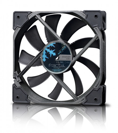 Fractal-Design FD-FAN-VENT-HP12-PWM-BK Fractal Design Venturi HP-12 PWM. Tipo: Ventilador, Diámetro de ventilador: 12 cm, Velocidad de rotación (mín.): 400 RPM, Velocidad de rotación (máx.): 1800 RPM, Nivel de ruido (baja velocidad): 10 dB, Nivel de ruido (alta velocidad): 31,7 dB, Máximo flujo de aire: 61,4 cfm, flujo de aire: 104,3 m³/h, Presión máxima de aire: 2,3 mmH2O. Voltaje: 12 V. Ancho: 120 mm, Profundidad: 120 mm, Altura: 25 mm. Color del producto: Negro, Gris