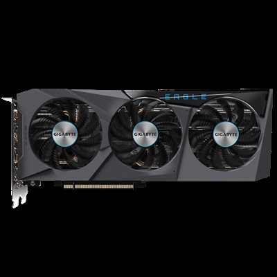 Gigabyte 9VN306TXEO-00-10 Gigabyte GeForce RTX 3060 Ti EAGLE OC. Familia de procesadores de gráficos: NVIDIA, Procesador gráfico: GeForce RTX 3060 Ti, Frecuencia del procesador: 1680 MHz. Capacidad memoria de adaptador gráfico: 8 GB, Tipo de memoria de adaptador gráfico: GDDR6X, Ancho de datos: 256 bit, Velocidad de memoria del reloj: 19000 MHz. Máxima resolución: 7680 x 4320 Pixeles. Versión DirectX: 12 Ultimate, Versión OpenGL: 4.6. Tipo de interfaz: PCI Express 4.0. Tipo de enfriamiento: Activo, Número de ventiladores: 3 Ventilador(es)