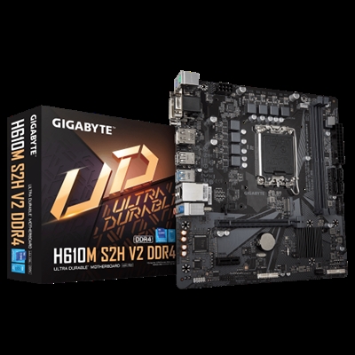 Gigabyte H610M S2H V2 DDR4 1.0 PLACA BASE GIGABYTE 1700 H610M S2H V2 DDR4 DisplayPort  HDMI  DVI-D VGA