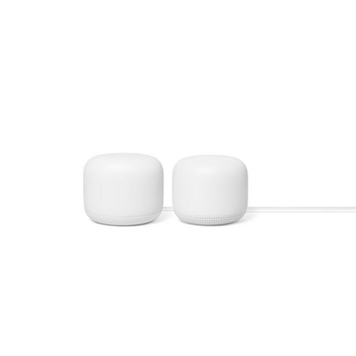 Google GA00822-ES Google Nest Wifi Pack Router + Punto de Acceso - Nieve