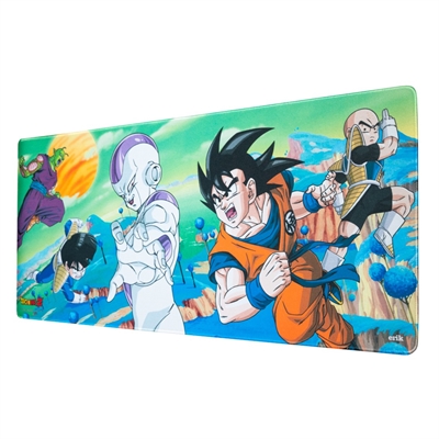 Grupo-Erik MGGE011 Entra En La Nueva Generación Gaming Con Este Increíble Mousepad DeDragon Ball Z. Su Amplia Superficie De 80X35 Cm Está Diseñada Para Un UsoÓptimo Del Ratón. Cuenta Con Los Bordes Reforzados Y Una Base De Goma Antideslizante.¡Volan...