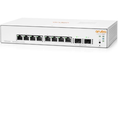 Hewlett-Packard-Enterprise JL680A#ABB Aruba Ion 1930 8G 2Sfp Switch - Puertos Lan: 8 N; Tipo Y Velocidad Puertos Lan: Rj-45 10/100/1000 Mbps; Power Over Ethernet (Poe): No; Gestión: Smartmanaged; No. Puertos Uplink: 2; Soporte Routing: No; No. Puertos Poe: 0