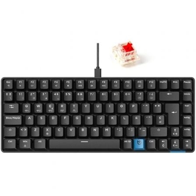 Hiditec GKE010005 Teclado profesional compacto con un tamaño de 75% y switches mecánicos Gateron® Pro con sistema Hot-Swap para intercambio en caliente. Incorpora triple modo de conectividad, Wireless, Bluetooth 5.0 o cable USB y dispone de keycaps fabricadas en PBT de manera opcional.Triple modo de conectividadCuenta con tres modos de conectividad, 2.4Ghz Wireless, Bluetooth 5.0 o con cable USB.Puedes seleccionar el modo de funcionamiento de manera fácil y rápida con los accesos directos que cuenta el teclado.Con el modo Bluetooth podrás enlazar hasta tres dispositivos e ir moviéndote entre ellos pulsando una tecla.Switches Gateron PRO 2.0 Red con sistema Hot-SwapEl teclado GM1K cuenta con el sistema Hot-Swap para intercambio de switches de manera rápida y en el momento que desees , con este sistema ya no es un problema si falla un switch o prefieres usar otros modelos de switches, podrás hacerlo tú mismo. Es compatible con todos los switches de 3 y 5 pines.Los Switches Gateron Red Pro 2.0 que incorpora están diseñados para jugar con una fuerza operativa de 45 g fácil de aplicar y una distancia de tan solo 2 milímetros hasta el punto de conexión. Para evitar los molestos ruidos al teclear, los interruptores vienen lubricados de fábrica.Junto con el teclado se suministra la herramienta necesaria para la extracción de los keycap así como de los Switches. Construcción optimizada Teclado profesional compacto con un tamaño del 75% y una relación de peso de adelante hacia atrás diseñada para mantener el teclado en una posición extremadamente estable, esencial para juegos y escritura avanzados.Su diseño interior equipado con multi lámina fabricada en EVA resalta la acústica de los Switches y optimiza la respuesta táctil al escribir.La doble lámina de espuma fonoabsorbente en el interior, estando una ubicada debajo del circuito impreso, reduce el sonido de la escritura durante su uso y elimina los ruidos no deseados.Autonomía inalámbrica prolongada GM1K incorpora una batería de 2.500mAh que le proporciona una autonomía de hasta 30 días con la iluminación ARGB apagada.Con la iluminación ARGB encendida su autonomía es de 72 horas aproximadamente.Una vez que el teclado indique bajo de batería con solo conectar el cable USB del propio teclado la batería entra en modo de carga, pudiendo seguir usando el teclado con el modo cable USB.Software GM1K Pro Wireless Con el software del teclado GM1K puedes configurar todos los parámetros del teclado, crear macros, cambiar los efectos de iluminación además de crear diferentes perfiles.Conecta el teclado al pc con el cable USB para los ajustes con el software.Descárgalo desde esta página o desde la página de Soporte en la sección de Descargas.Keycaps PBT opcionalesDispones de un pack opcional de keycaps fabricadas en PBT para poder sustituirlas por las que trae el teclado originalmente.Las keycaps de PBT son extremadamente duraderas resistentes al brillo y a las manchas, hechas para movimientos rápidos y uso ininterrumpido manteniendo su aspecto original.Este pack se vende por separado y podrás encontrarlo aquí o en cualquiera de nuestros distribuidores oficiales.