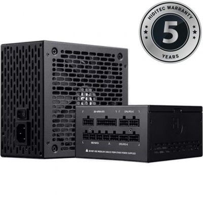 Hiditec PSU010037 La serie BZX V2 con certificado 80Plus Bronze es una fuente de alimentación full modular con cables planos extralargos y componentes de máxima calidad, preparados para suministrar energía con una eficiencia estable y superior al 85% a máximo rendimiento.Full Modular 80Plus Bronze La serie BZX V2 con certificado 80Plus Bronze es una fuente de alimentación full modular con cables planos extralargos y componentes de máxima calidad, preparados para suministrar energía con una eficiencia estable y superior al 85% a máximo rendimiento.80Plus Bronze CertifiedLas fuentes de alimentación BZX V2 cuentan con certificado 80Plus Bronze, el cual garantiza una eficiencia superior al 85% así como un menor consumo y mayor durabilidad de todos los componentes.Las emisiones de calor se verán reducidas con un funcionamiento más eficiente, permitiendo trabajar al ventilador a menor velocidad y en consecuencia, el ruido producido por la fuente será prácticamente imperceptible.Incorpora protecciones completas con OVP / UVP / OPP / SCP / SIP.Tecnología DC to DC La BZX850 V2 cuenta con tecnología DC to DC para ofrecer una energía limpia, estable, sin ruido y está fabricada con condensadores de alto rendimiento para ofrecer la máxima fiabilidad y durabilidad en condiciones de máxima exigencia.La tecnología DC to DC (Corriente Continua/Corriente Continua) es mucho más eficiente y seguro ya que el voltaje no se convierte salvo que sea necesario hacerlo. Una conversión DC/DC es mucho más eficiente que AC/DC, hay menos pérdidas y se genera menos calor.La BZX850 V2 ofrece una durabilidad superior a 100.000 horas de funcionamiento.Full modular con cables planos extralargosLa serie BZX V2 es full modular por lo que podrás conectar a la fuente solo los cables que necesites y con ello mayor comodidad a la hora del montaje de tu equipo.Incorpora cables planos extralargos lo que va a permitir adaptarse mejor en la instalación de cualquier equipo, hacer una instalación más ordenada y ocupar menos espacio.Ventilador de 140mm ultra silencioso La serie BZX V2 cuenta con ventilador de 140mm ultra silencioso que va a permitir un mayor flujo de aire en su interior.El ventilador de 140mm aporta mayor caudal de aire funcionando a menos revoluciones, por lo que además de hacer prácticamente imperceptible el ruido del ventilador vamos a conseguir mayor eficiencia y durabilidad de todos los componentes.Dual EPS12V & Cuatro 6+2 PCIe La serie BZX V2 tiene con dos lineas EPS12V y cuatro línas de 6+2 PCIe para graficas de alto rendimiento.Ventilador de 140mm con rodamientos fluido dinámicos FDB ultra silencioso termo reguladoEl ventilador ultra silencioso de 140mm termo regulado con rodamientos fluido dinámicos FDB reduce drásticamente el ruido en su funcionamiento y prolonga de manera significativa su durabilidad.Va adaptando su funcionamiento a las diferentes necesidades del equipo, solo funcionará a máxima potencia en caso de ser requerido.El ventilador de 140mm aporta mayor caudal de aire funcionando a menos revoluciones, por lo que además de hacer prácticamente imperceptible el ruido del ventilador vamos a conseguir mayor eficiencia y durabilidad de todos los componentes.