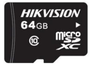 Hikvision HS-TF-L2I/64G/P Hikvision Digital Technology HS-TF-L2I/64G. Capacidad: 64 GB, Tipo de tarjeta flash: MicroSDXC, Clase de memoria flash: Clase 10, Tipo de memoria interna: NAND, Velocidad de lectura: 95 MB/s, Velocidad de escritura: 24 MB/s, Clase de velocidad UHS: Class 1 (U1). Funciones de protección: Resistente a golpes, Resistente a la temperatura, Resistente al agua, Color del producto: Negro