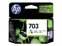 Hp CD888AE#445 HP 703 - Color (cian, magenta, amarillo) - original - cartucho de tinta - para Deskjet D730, F735, Ink Advantage, Photosmart Ink Advantage K510a
