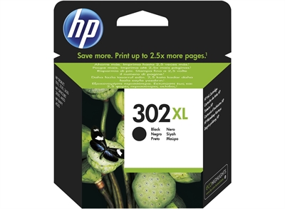 Hp F6U68AE#ABE HP 302XL - 8.5 ml - Alto rendimiento - negro - original - cartucho de tinta - para Deskjet 11XX, 21XX, 36XX, Envy 451X, 452X, Officejet 38XX, 46XX, 52XX