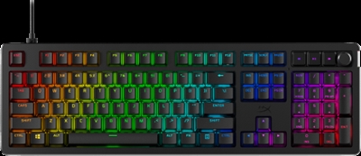 Hyperx 7G7A3AA#ABE El teclado gaming, mejorado.HyperX Alloy Rise, el teclado mecánico gaming más personalizable del mundo y sin necesidad de herramientas que existe en el mercado[5], mejora aún más la personalización. No solo te permite intercambiar en caliente los interruptores de las teclas, sino que también puedes hacer lo mismo con las placas superiores magnéticas y los distintivos, entre otras muchas opciones. Todo este nivel de personalización se integra con la sólida estructura del Alloy Rise y con una gran respuesta con una frecuencia de sondeo de 8k. Este teclado ya incluye de serie interruptores lineales HyperX prelubricados para soportar hasta 80 millones de pulsaciones1, así como teclas HyperX de PBT previamente instaladas. Además, podrás disfrutar de una experiencia RGB mejorada gracias al sensor de luz ambiental que ajusta automáticamente el brillo, 10 perfiles de teclado que se pueden guardar directamente en el teclado y una potente personalización mediante el software HyperX NGENUITY. Acércate un paso más a lo que sería la partida definitiva con el HyperX Alloy Rise.