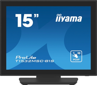 Iiyama T1532MSC-B1S iiyama ProLite T1532MSC-B1S. Diagonal de la pantalla: 38,1 cm (15), Resolución de la pantalla: 1024 x 768 Pixeles, Tipo HD: XGA, Tecnología de visualización: LCD, Tiempo de respuesta: 8 ms, Relación de aspecto nativa: 4:3, Ángulo de visión, horizontal: 176°, Ángulo de visión, vertical: 176°. Altavoces incorporados. montaje VESA. Color del producto: Negro