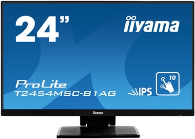 Iiyama T2454MSC-B1AG iiyama ProLite T2454MSC-B1AG - Monitor LED - 23.8 - pantalla táctil - 1920 x 1080 Full HD (1080p) @ 60 Hz - IPS - 250 cd/m² - 1000:1 - 5 ms - HDMI, VGA - altavoces - negro mate
