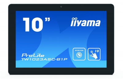 Iiyama TW1023ASC-B1P iiyama ProLite TW1023ASC-B1P. Diagonal de la pantalla: 25,6 cm (10.1), Brillo de pantalla: 450 cd / m², Tipo HD: WXGA. Color del producto: Negro, Grosor del cristal: 1,25 mm. Tecnología táctil: Multi-touch, Tecnología touchscreen: Sistema capacitivo proyectado, Tipo de pantalla táctil: Multi-usuario. Wi-Fi estándares: 802.11b,802.11g,Wi-Fi 4 (802.11n). Arquitectura del procesador: ARM Cortex-A17, Frecuencia del procesador: 1,8 GHz, Memoria interna: 2048 MB