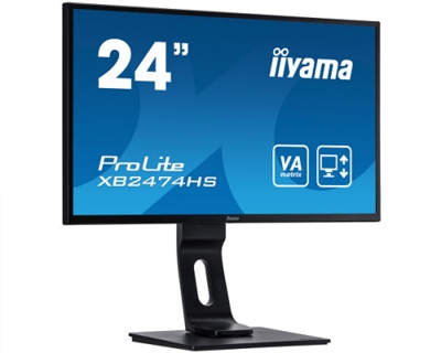 Iiyama XB2474HS-B2  Monitor Full HD de 24 con panel VA y soporte ajustable en alturaProLite XB2474HS es una pantalla LCD de 24’’ con retroiluminación LED y panel VA que garantiza una reproducción de color precisa y constante con amplios ángulos de visión. La configuración de triple entrada (VGA, HDMI, DisplayPort) garantiza la compatibilidad con muchas plataformas. El monitor cuenta con un soporte de altura ajustable con función PIVOT, lo que lo convierte en una excelente opción para universidades, mercados corporativos y financieros.