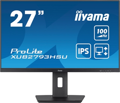 Iiyama XUB2793HSU-B6 iiyama ProLite XUB2793HSU-B6 - Monitor LED - 27 - 1920 x 1080 Full HD (1080p) @ 100 Hz - IPS - 250 cd/m² - 1000:1 - 1 ms - HDMI, DisplayPort - altavoces - negro mate
