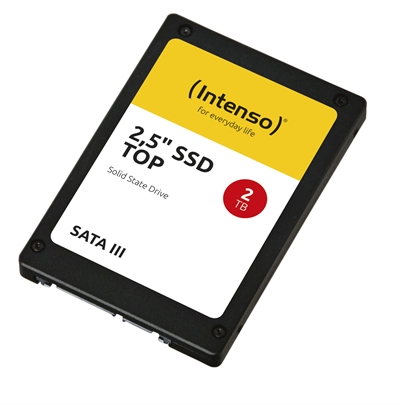 Intenso 3812470 CARACTERÍSTICASFactor de forma de disco SSD: 2.5''SDD, capacidad: 2 TBInterfaz: SATANVMe: NoComponente para: PC/ordenador portátilVelocidad de transferencia de datos: 6 Gbit/sVelocidad de lectura: 550 MB/sVelocidad de escritura: 520 MB/sEscritura aleatoria (4KB): 128000 IOPSSoporte S.M.A.R.T.: SiSoporte TRIM: SiTiempo medio entre fallos: 2000000 hcalificación TBW: 960CONDICIONES AMBIENTALESGolpes en funcionamiento: 1500 GPESO Y DIMENSIONESAncho: 70 mmProfundidad: 100 mmAltura: 7 mmPeso: 33 gEMPAQUETADOTipo de embalaje: Caja