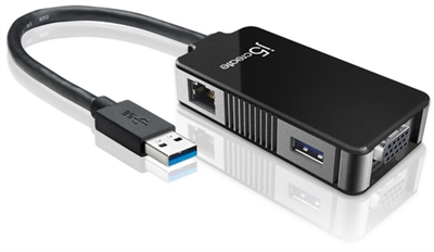 J5-Create JUA370 j5create JUA330U. Conector 1: USB 3.0, Conector 2: HDMI, Género del conector: Macho/Hembra, Longitud de cable: 0,2 m. Color del producto: Negro