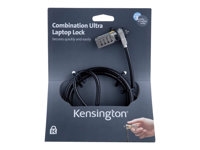 Kensington K64675EU Kensington Combination Ultra Laptop Lock - Bloqueo de cable de seguridad - gris - 1.8 m