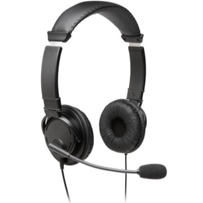 Kensington K97601WW Kensington USB Hi-Fi Headphones with Mic - Auricular - en oreja - cableado - USB-A - negro