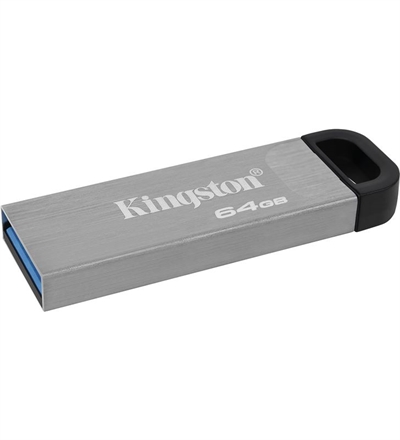 Kingston DTKN/64GB 64Gb Usb3.2 Gen 1 Dt Kyson - Interfaz: Usb 3.2; Capacidad: 64 Gb; Velocidad Lectura: 200 Mb/S; Velocidad Escritura: 60 Mb/S; Color Primario: Plata
