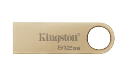 Kingston DTSE9G3/512GB Kingston Technology DataTraveler SE9 G3. Capacidad: 512 GB, Interfaz del dispositivo: USB tipo A, Versión USB: 3.2 Gen 1 (3.1 Gen 1), Velocidad de lectura: 220 MB/s, Velocidad de escritura: 100 MB/s. Factor de forma: Sin tapa. Peso: 15,18 g. Color del producto: Oro