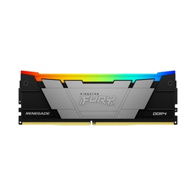 Kingston KF432C16RB2A/8 La Kingston FURY™ Renegade DDR4 RGB es la actualización ideal para el superusuario que desea el más elevado rendimiento y un toque de elegancia en su sistema basado en AMD o Intel. Los 10 LED crean efectos luminosos RGB dinámicos con la patentada Infrared Sync Technology™ de Kingston FURY, que posibilitan patrones suaves y coordinados. Tanto si está trabajando como jugando, agilice la velocidad de cuadro, mejore sus flujos de trabajo y edite sus juegos en un santiamén gracias a velocidades de hasta 4600 MT/s y las rápidas latencias. El estético disipador térmico en dos tonos de negro, combinado con la PCB negra, alegra la vista y mantiene refrigerado el sistema.Se presenta en módulos individuales de 8GB a -32GB de capacidad, y en kits de 2, 4 y 8 unidades con capacidades de 16 GB a 256 GB. Kingston FURY Renegade DDR4 RGB es una memoria Preparada para AMD Ryzen, Intel® XMP Certified y XMP Ready.RGB de atractivo diseñoPonga carácter a su estación de trabajo con los maravillosos efectos luminosos RGBKingston FURY™ Infrared Sync Technology™ patentadaLos efectos luminosos RGB se mantienen sincronizados gracias a la patentada Tecnología de sincronización infrarroja de Kingston.Potente disipador térmico de aluminio con atractivos efectos RGBEl elegante disipador térmico en aluminio negro y la PCB negra a juego resaltan los asombrosos efectos RGB y permiten que su plataforma funcione perfectamente con una estética atractiva.Perfiles Intel XMP Certified o preparadosEs la tecnología XMP Extreme Memory Profile de Intel la que posibilita sobreacelerar fácilmente. Sencillamente, seleccione alguno de los perfiles preconfigurados integrados en el BIOS para aprovechar las ventajas de la sobreaceleración (overclocking).Preparado para AMD Ryzen™Obtenga memoria preparada para Ryzen que se integrará perfectamente con su sistema basado en AMD.