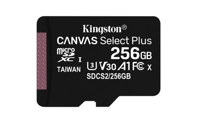 Kingston SDCS2/256GB 256Gb Msd Csplus 100R A1 C10 + Adp - Tipología: Micro Sd Xc; Capacidad: 256 Gb; Velocidad De Lectura Max: 100 Mb/S; Velocidad De Escritura Max: 85 Mb/S; Clase: 10