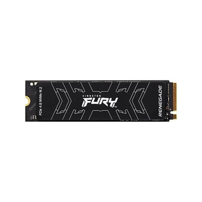 Kingston SFYRD/4000G Para jugadores, entusiastas y superusuariosKingston FURY™ Renegade PCIe 4.0 NVMe M.2 SSD ofrece el más avanzado rendimiento en altas capacidades para entusiastas de juegos y de hardware que buscan resultados extremos para integración y actualizaciones de sistemas. Al aprovechar el más avanzado controlador NVMe Gen 4x4 y la NAND TLC 3D, Kingston FURY Renegade SSD alcanza apabullantes velocidades de hasta 7.300/7.000 MB/s1 en lectura/escritura, y hasta 1.000.000 IOPS, con lo se alcanza una notable homogeneidad y se consigue una excepcional experiencia en los juegos. Desde los tiempos de carga de juegos y de aplicaciones hasta las emisiones en directo y la captura de imágenes, insufle dinamismo a su sistema para incrementar su capacidad de respuesta.El delgado factor de forma M.2 se combina con un disipador térmico de aluminio y grafeno de bajo perfil optimizado para un uso intensivo en placas base y plataformas y portátiles de juego. Kingston FURY Renegade SSD equipara el elevado rendimiento de la línea de memorias Kingston FURY Renegade para ofrecerle la más avanzada combinación que le mantendrá al frente en sus juegos.Disponible en capacidades desde 500 GB hasta 4 TB, lo cual le permitirá almacenar una voluminosa biblioteca de sus juegos y multimedia preferidos.Pase el frente con NVMe PCIe 4.0Prevalezca con las asombrosas velocidades de Gen 4x4, de hasta 7.300/7.000 MB/s en lectura/escritura, y hasta 1.000.000 IOPS.Maximice la placa basePotente y delgado factor de forma M.2 para reforzar su plataforma y portátil de juegos.Más espacio para jugarAcceda a los títulos y DLC más recientes y avanzados. Rendimiento de alta capacidad, de hasta 4 TB2, para guardar sus juegos y multimedia favoritos.Disipador térmico de aluminio y grafeno de bajo perfilEl avanzado disipador térmico impide que la unidad se recaliente durante un uso intensivo. Mayor rendimiento en espacio limitado en portátiles y placas base para juegos.