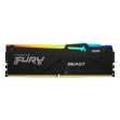 Kingston-Technology KF552C40BBA-32 Memoria Kingston FURY™ Beast DDR5 RGB - Hasta 6800 MT/sKingston FURY™ Beast DDR5 RGB* te permite hacer overclocking con estilo en plataformas para videojuegos de última generación mediante tecnología punta. Sé testigo de la velocidad mejorada del DDR5 con el doble de bancos de memoria y el doble de tamaño de ráfaga.Notables efectos luminosos RGB personalizables con el software Kingston FURY CTRL y la patentada Infrared Sync TechnologyTM, con el añadido del disipador térmico de nuevo diseño en blanco o negro, que te diferenciarán del resto, dentro y fuera de los juegos.Kingston FURY Beast DDR5 RGB incorpora así como opciones para Intel XMP 3,0 o AMD EXPO, dos nuevas especificaciones de sobreaceleración DDR5 que incluyen perfiles personalizables de velocidad y temporización. Velocidad verificada al 100%, con el respaldo de una garantía vitalicia limitada.Efectos luminosos mejorados, con disipador térmico de nuevo diseño - Juega con estilo personalizando los avanzados disipadores térmicos (negros o blancos) con la fabulosa gama de 18 efectos luminosos RGB* utilizando el software Kingston FURY CTRL™ o del fabricante del software de la placa base.Kingston FURY Infrared Sync Technology™ patentadaDinámicos efectos luminosos RGB con la Infrared Sync Technology patente de Kingston.Certificado Intel® XMP 3,0Avanzados ajustes preoptimizados de sincronización, velocidad y tensión para excelentes resultados de sobreaceleración (overclocking), almacena los nuevos perfiles personalizables por el usuario utilizando un PMIC programable.Certificado AMD EXPO™Perfiles AMD extendidos para sobreaceleración.Homologado por los principales fabricantes de placas base del mundo**Probada y comprobada para su placa base preferida, para que pueda construir con toda confianza.Mejora de la estabilidad para sobreaceleración (overclocking)El ECC interno (ODECC) ayuda a mantener la integridad de los datos para un avanzado rendimiento sostenible.