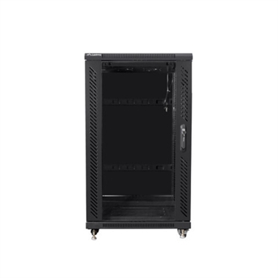 Lanberg FF01-6822-12B Lanberg FF01-6822-12B. Tipo: Rack o bastidor independiente, Capacidad del rack: 22U, Capacidad máxima de peso: 800 kg, Bloqueo del teclado, Patas ajustables, Rieles de rack, Código IP (International Protection): IP20, Rueda de reenvio. Peso: 66,1 kg. Color del producto: Negro