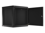 Lanberg WF01-6612-00B Lanberg WF01-6612-00B. Tipo: Bastidor de pared, Capacidad del rack: 12U, Capacidad máxima de peso: 60 kg. Peso: 27,1 kg. Color del producto: Negro