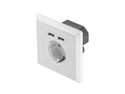 Lanberg AC-WS01-USB2-F - Toma De Pared Con Cargador Usb De 2 Puertos - Toma SchukoEl Enchufe Lanberg Proporcióna Fa