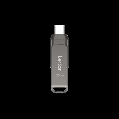 Lexar LJDD400256G-BNQNG Lexar JumpDrive LJDD400256G-BNQNG. Capacidad: 256 GB, Interfaz del dispositivo: USB Tipo C, Versión USB: 3.2 Gen 1 (3.1 Gen 1), Velocidad de lectura: 130 MB/s. Factor de forma: Funda. Peso: 31 g. Color del producto: Gris