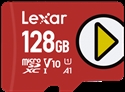 Lexar LMSPLAY128G-BNNNG - Lexar PLAY microSDXC UHS-I Card. Capacidad: 128 GB, Tipo de tarjeta flash: MicroSDXC, Clas