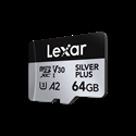 Lexar LMSSIPL064G-BNANG - Lexar Professional SILVER PLUS. Capacidad: 64 GB, Tipo de tarjeta flash: MicroSDXC, Clase 