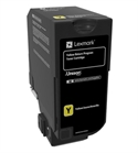 Lexmark 74C20Y0 - 3.000 Pág. Lexmark Cs720 Cs725 Cx725 Cartucho De Tóner Amarillo Retornable