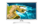 Lg 24TQ510-SWZ Disfruta de las ventajas de un televisor y de las de un monitor en un sólo dispositivoEstos TVs de pequeña pulgada de LG combinan lo mejor de los TVs y lo mejor de los monitores, presentando una nueva forma de combinar la tecnología para que puedas sacarle el máximo partido.Amplio ángulo de visiónImágenes más claras desde todos los ángulosLos Monitores TV de LG muestran imágenes con colores precisos para que puedas disfrutar de la mejor calidad de imagen desde múltiples perspectivas, ya sea de frente o desde cualquier ángulo tanto vertical como horizontal.Smart TV webOSEcosistema abierto e inteligenteLos Monitores TV cuentan con WebOS22, que te permite disfrutar de variedad de programas de TV y películas con una simple conexión a tu red Wi-Fi. Además, disfrutar de contenido de video personalizado basado en tu historial de visualización.AirPlay + Screen Share + BluetoothConexió inalámbricaPuedes compartir fácilmente contenido desde tu dispositivo inteligente a tu televisor de pequeña pulgada mediante AirPlay (para dispositivos Apple) o Screen Share (para dispositivos Android).2 altavoces estéreo de 5WDisfruta de una experiencia completamente inmersivaLos Monitores TV te permiten disfrutar del mejor sonido mientras juegas o disfrutas de películas o series gracias a los altavoces que tienen incorporados.Televisores que se mimetizan con la paredPantalla fina y eleganteGracias al diseño de los Monitores TV, podras instalarlo en la estancia de tu hogar en la que mejor se adapte. Monta tu monitor TV en la pared según tus necesidades y consigue un mayor espacio.