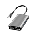Logilink UA0410 - DOCKING STATION LOGILINK HUB UA0410 3xUSB 3.0 1xUSB-C 1xRJ-45 1xHDMI 1xVGA