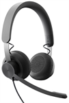 Logitech 981-000870 - Logitech Zone Wired MSFT Teams - Auricular - en oreja - cableado - USB-C - grafito - Certi