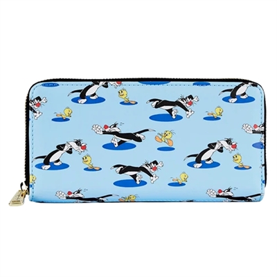 Loungefly LTWA0005 Piolín Está Libre De Su Jaula Y Busca Burlar A Sylvester. Desde 1947 -Sylvester Ha Perseguido Persistentemente A Su Rival - Solo Para Enfrentar LaDerrota Al Final. Capture Las Alocadas Travesuras De Piolín Y Silvester Con Esta Cartera ...