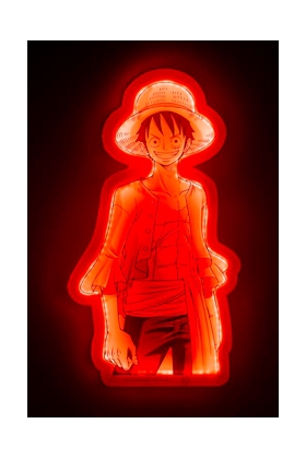 Madcow-Entertainment OP811631 Teknofun Presenta Esta Lámpara De Pared De Luffy - Basado En El Personaje De La Conocida Serie De Animación Japonesa Pulgadasone Piecepulgadas. Se Trata De Una Lámpara Led De 30 Cms Que Funcióna Con CableConectado A La Corriente Eléctrica Que Pu...