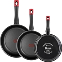 Magefesa 1114953 - Juego De 3 Sartenes De 20 - 24 Y 26 Cm De Diámetro Con Indicador De Temperatura Ideal Item