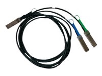Mellanox MCP7H50-V001R30 Mellanox LinkX 200Gb/s to 2x100Gb/s Splitter Cable - Cable de conexión directa 200GBase - QSFP56 a QSFP56 - 1m - SFF-8665 - sin halógenos, pasivo