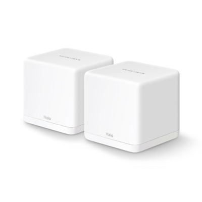 Mercusys HALO H30G(2-PACK) Mercusys Halo H30G(2-pack). Color de la carcasa: Blanco, Tipo de antena: Interno, Intervalo de temperatura operativa: 0 - 40 °C. Banda Wi-Fi: Doble banda (2,4 GHz / 5 GHz), Estándar Wi-Fi: Wi-Fi 5 (802.11ac), Wi-Fi estándares: 802.11a,802.11b,802.11g,Wi-Fi 4 (802.11n),Wi-Fi 5 (802.11ac). Seguridad con cortafuegos: SPI Firewall, Prestaciones de control parental: Content filter, Pause the Internet, Controladores de tiempo. Ancho: 88 mm, Profundidad: 88 mm, Altura: 88 mm. Número de productos incluidos: 2 pieza(s), Número de adaptadores incluidos: 2 pieza(s)