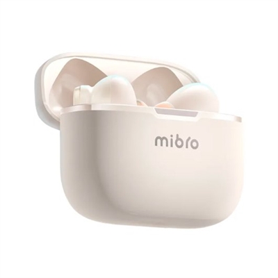 Mibro XPEJ010WW AURICULARES MICRO MIBRO EARBUDS AC1 WARM WHITE CANC.RUIDO ANC BLUE5.3 IPX4 450mAh ALCANCE 10M