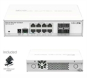 Mikrotik CRS112-8G-4S-IN - El conmutador enrutador de nube 112-8G-4S-IN es un miembro de tamaÃ±o pequeÃ±o y bajo cost