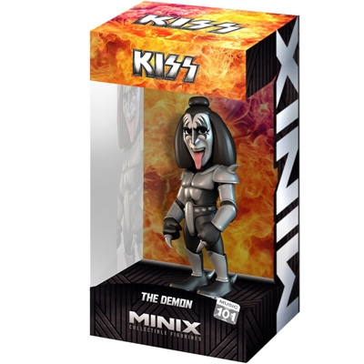 Minix MN11766 Figura Minix De The Demon - Uno De Los Miembros Del Famoso Grupo De Música Kiss. Altura 12 Cm. Fabricado En Pcv.