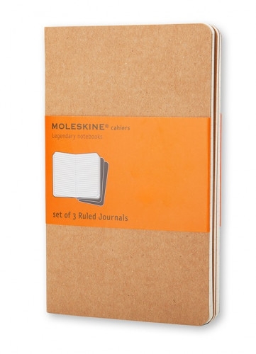 Moleskine QP411 Moleskine Cahier. Coloración: Monótono, Color del producto: Beige, Cantidad de hojas: 64 hojas, Peso de media: 70 g/m², Tipo de papel rayado: Papel rayado, Tipo de tapa: Tapa dura