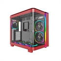 Montech KING 95 PRO (R) - TORRE ATX MONTECH KING 95 PRO ARGB RED DOBLE FRONTAL 6 VENT MAX VENT 175MM MAX VGA 420MM