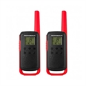 Motorola 59T62REDPACK - WALKIE-TALKIE MOTOROLA TLKR-T62 ROJO PACK 2 PMR446 8KM 16CANALES BATERIA 18 H. CLIP CINTUR